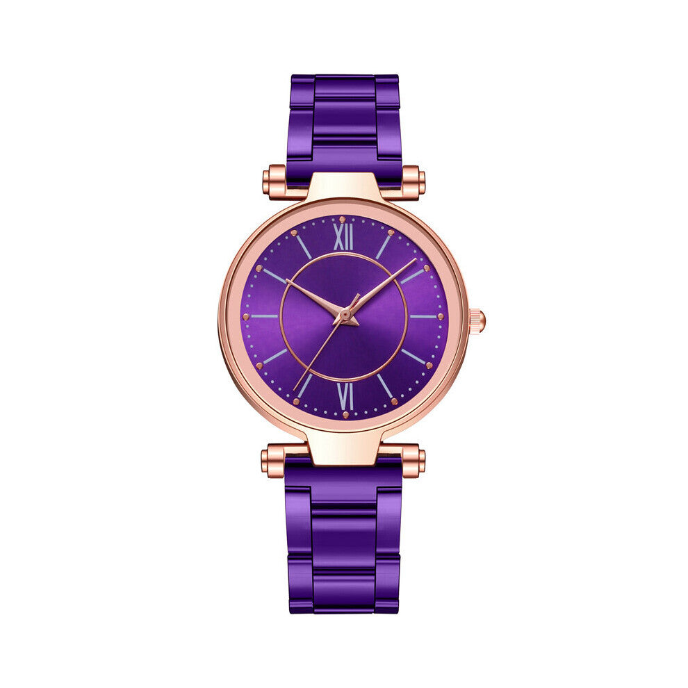 Women Watch Stainless Steel Top Quailty Push Button Hidden Clasp Sport Wrist Watches Jewelry