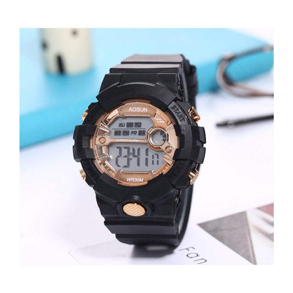 Watch Relogio Rubber Date Waterproof Women Masculino Led Wrist Stopwatch Men Digital Girls Boy Watches Sport Electronic
