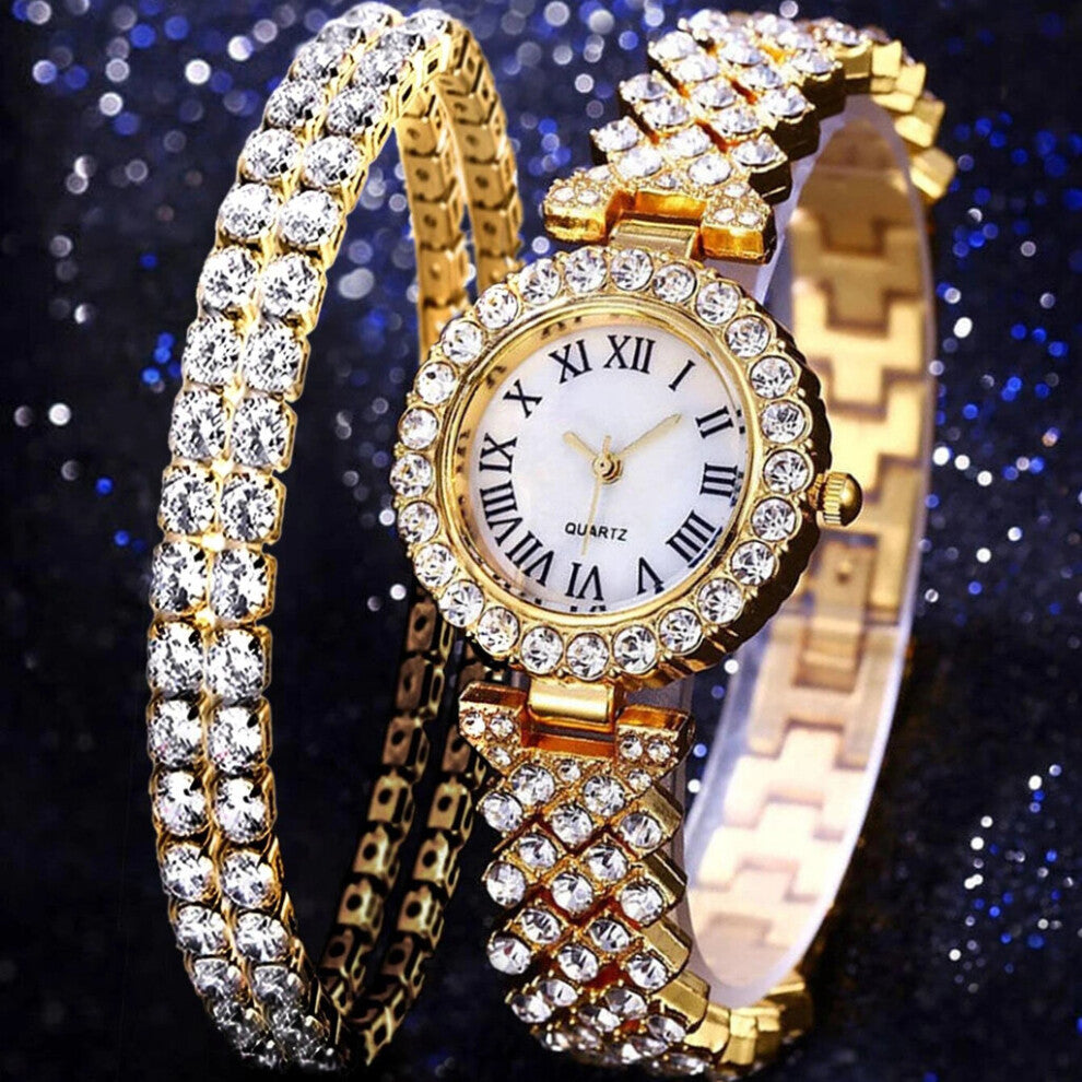 Watches Women Diamond Rhinestone Wristwatch Quartz Watch Ladies Clock For Girl Relogio Feminino