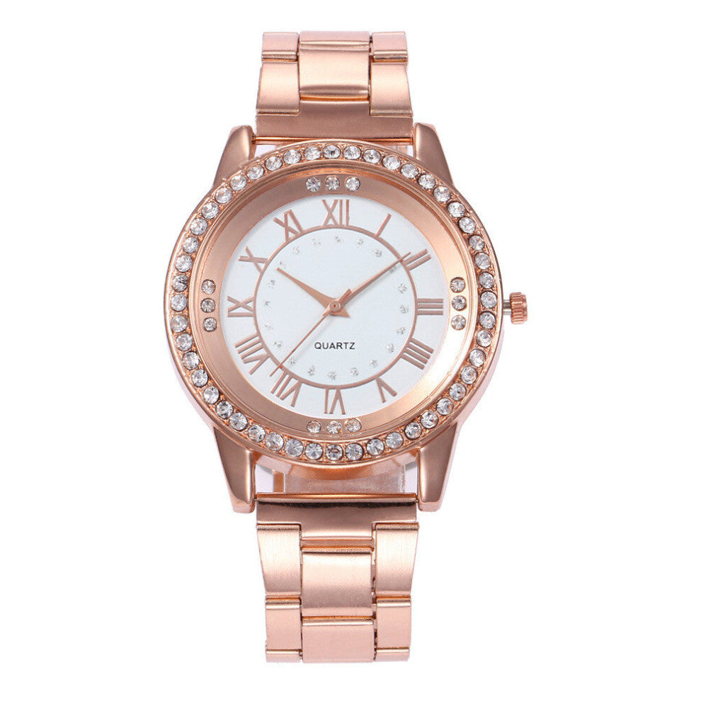 Watches for Women Big Dial Casual Rome Quartz Watch Female Alloy Steel Band Wristwatches Relogio Masculino