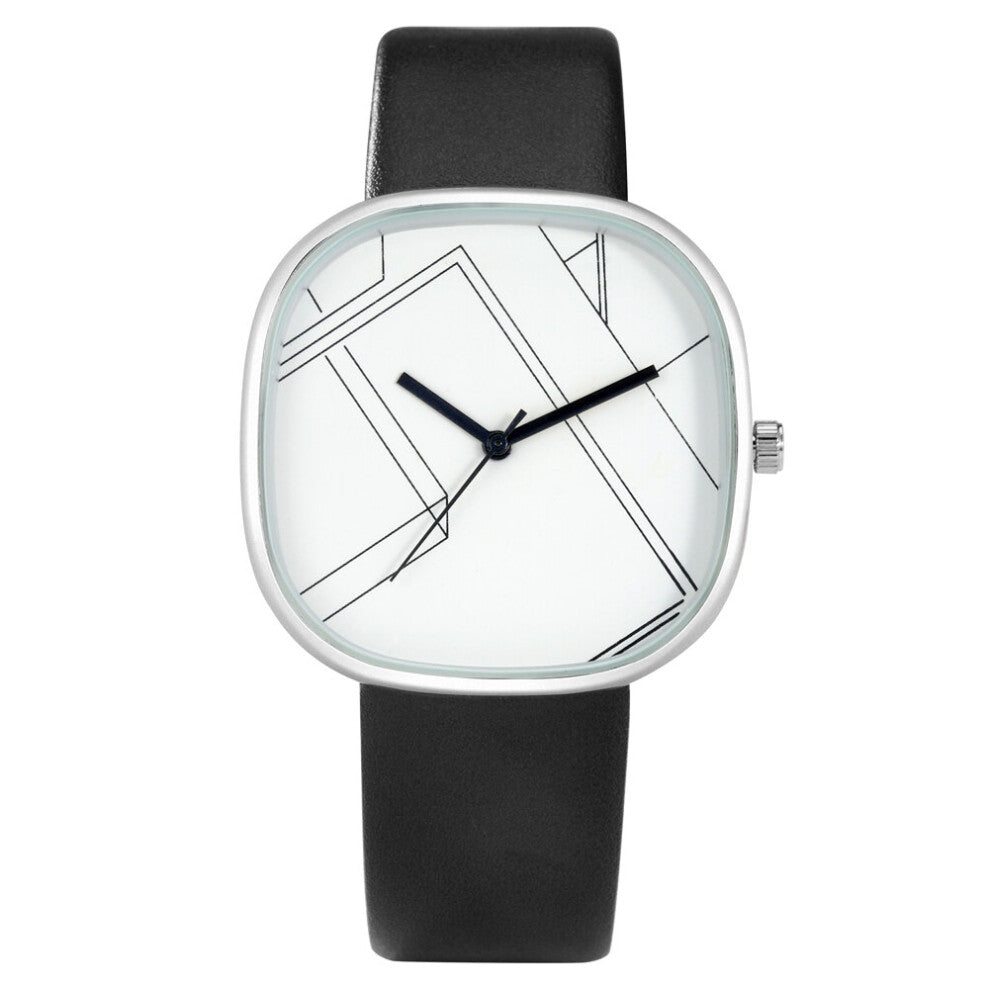 Women Quartz Watches Leather Ladies Watch Wrist Clock Line Pattern Wristwatch Relogio Feminino
