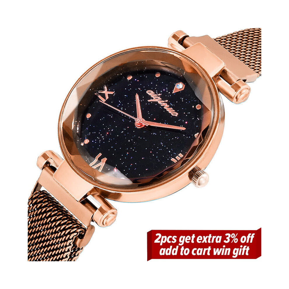 Women Watches Diamond Ladies Magnetic Starry Sky Clock Female Quartz Wristwatches Relogio Feminino Zegarek Damski