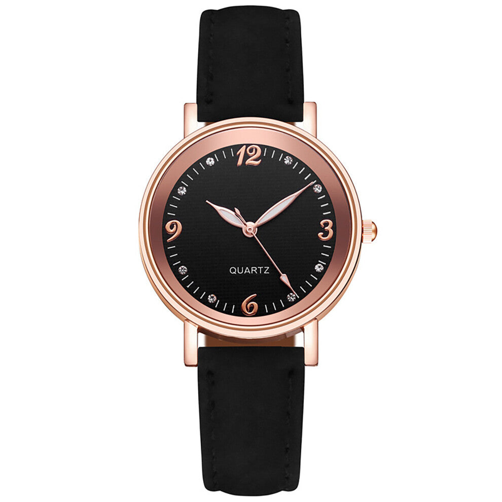 Analog Quartz Luminous Arabic Leather Watches Watch Band Ladies Watch Digital Wristwatches Casual Top