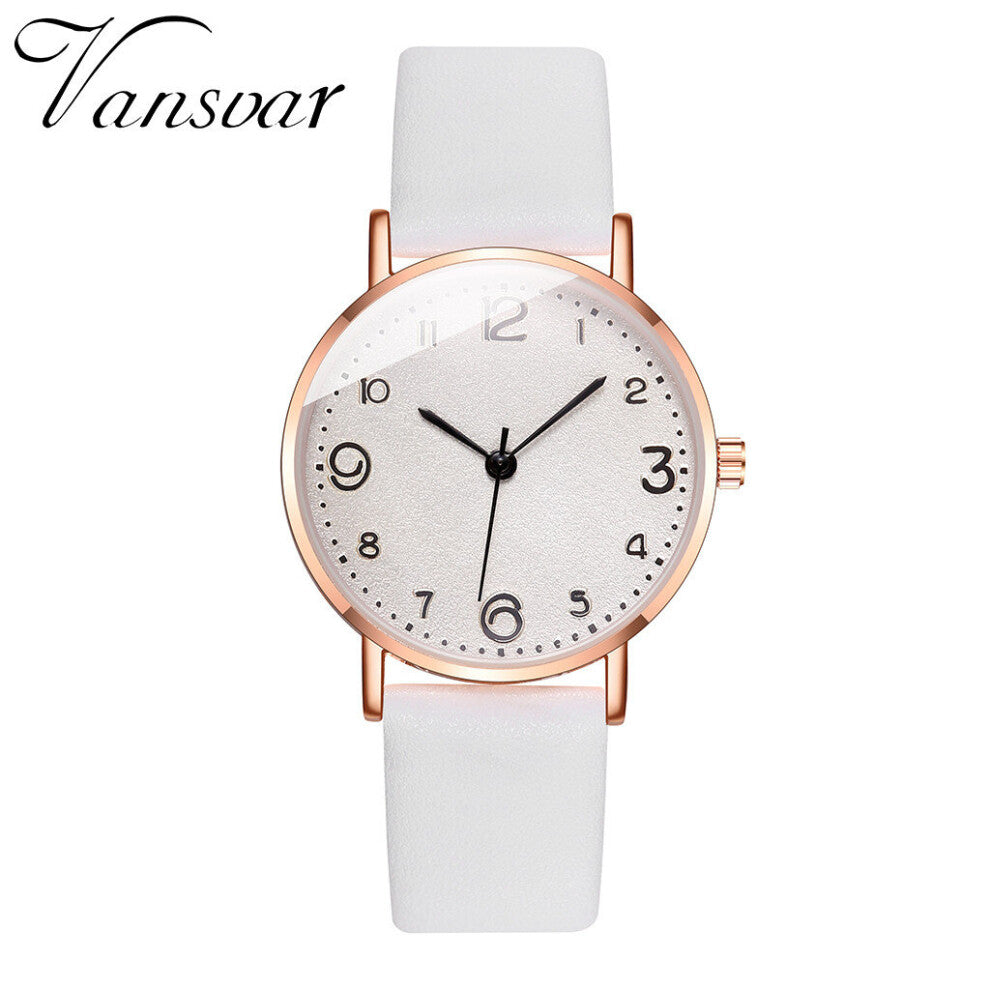 Women Wristwatches Casual Quartz Leather Band Newv Strap Dress Watch Ladies Analog Wristwatch Women Quartz Watches