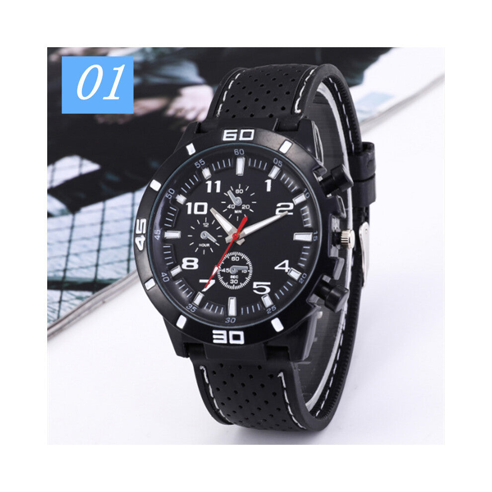Jewelry Women Creative Sports Silicone Strap Men Quartz Watches