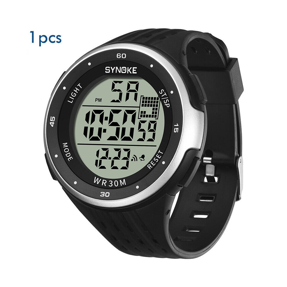 Men Digital Watches Sports Waterproof Watch LED Display Large Dial Electronic Watches Chronograph Relogio Masculino