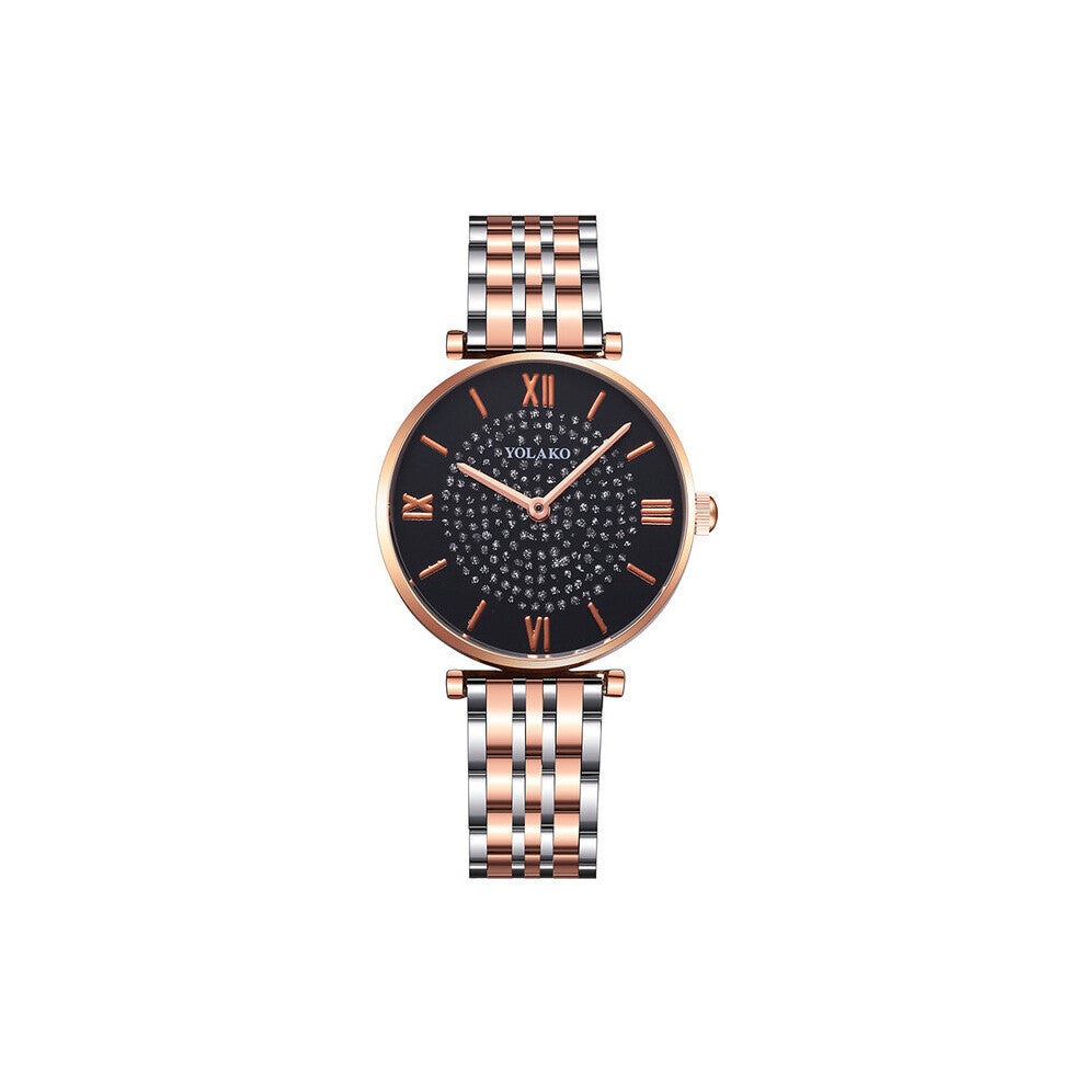 Women Watches Diamond Ladies Wristwatches Stainless Steel Silver Mesh Strap for Female Quartz Watch