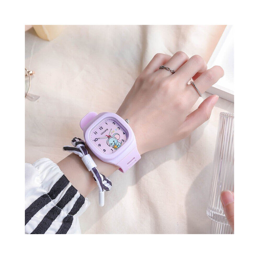 Cartoon Elephant Children Watches with Light Luminous Silicone Strap Girls Watch Boys Kids Student Gift Clock Reloj Infantil