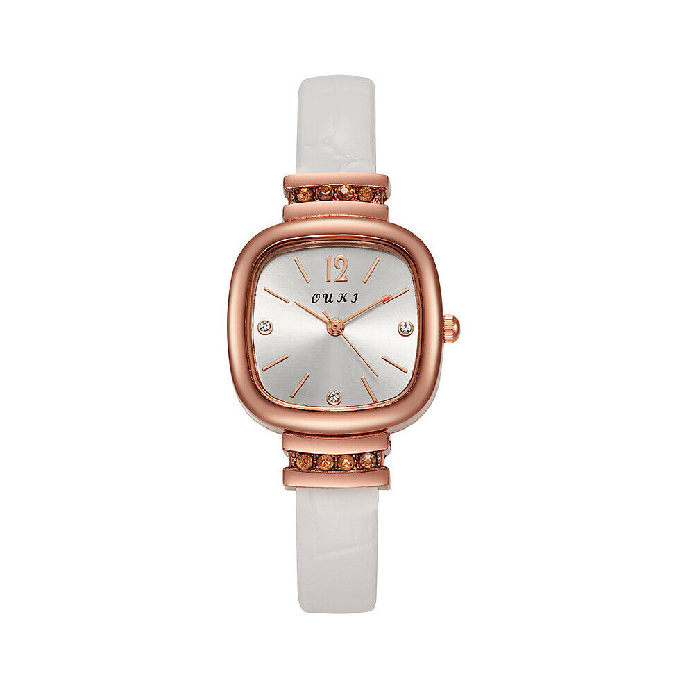 Casual Women's Watches Bracelet Leather Strap Quartz Ladies Set Watch Women Clock Wrist Watch Relogio Feminino Brown Clock