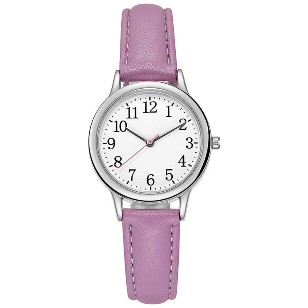 Women's Quartz Watch Digital Watches Leather Strap Girls' Gift Female Wrist Decorations PR
