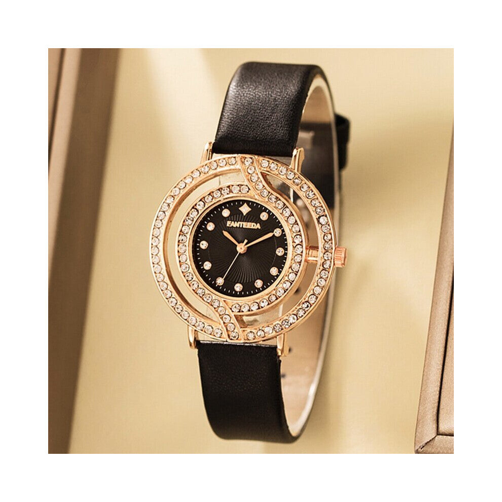 Women Watches Quartz Wrist Watch Ladies Dress Watch Classic Rose Watch Clock Casual Rhinestone Relogio Feminino