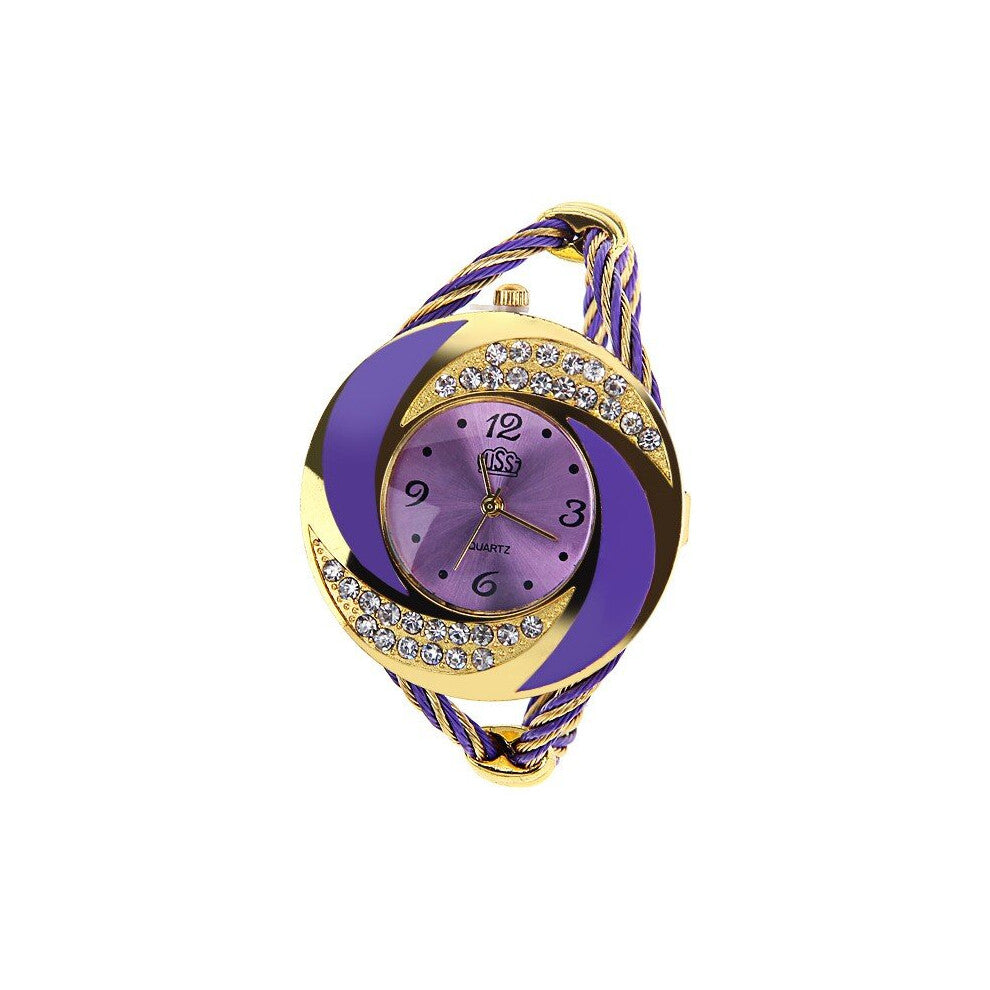 Crystal Quartz Watch Ladies Dress Wristwatch Vintage Steel Wire Ladies Diamond Watches Major Relojes Clock