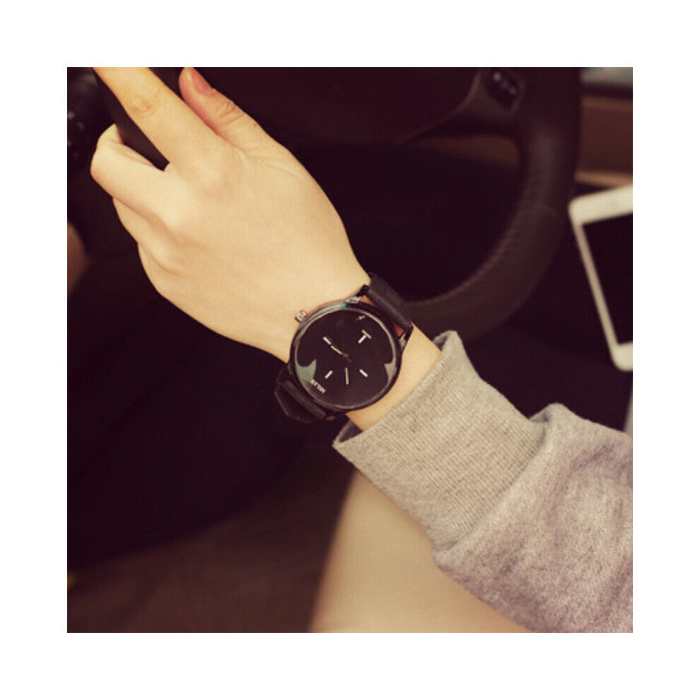 Soft Silicone Band Jelly Quartz Watch Wristwatches for Women Large Dial Watches Men Watch Ins Couple Watch