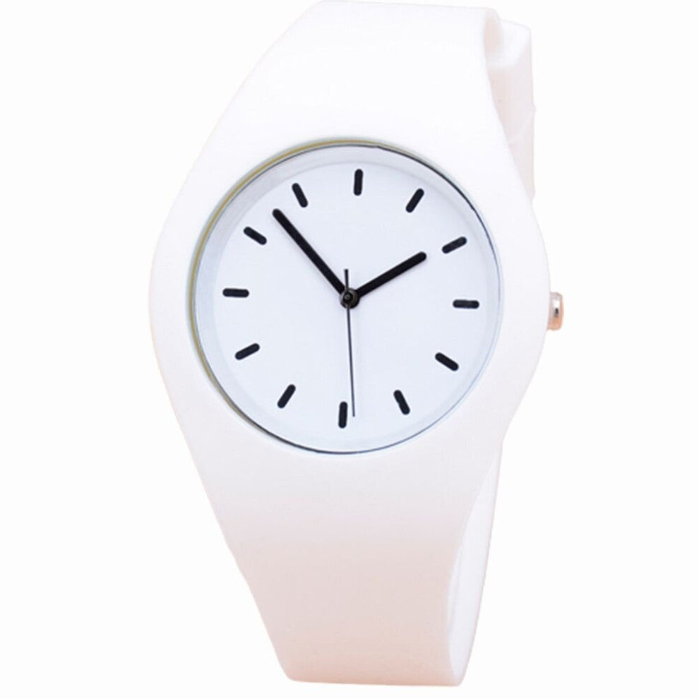 1PC Silicone Band Watches Wristwatch Women's Casual All-match Quartz Watch Accessories Gift for Girls Women