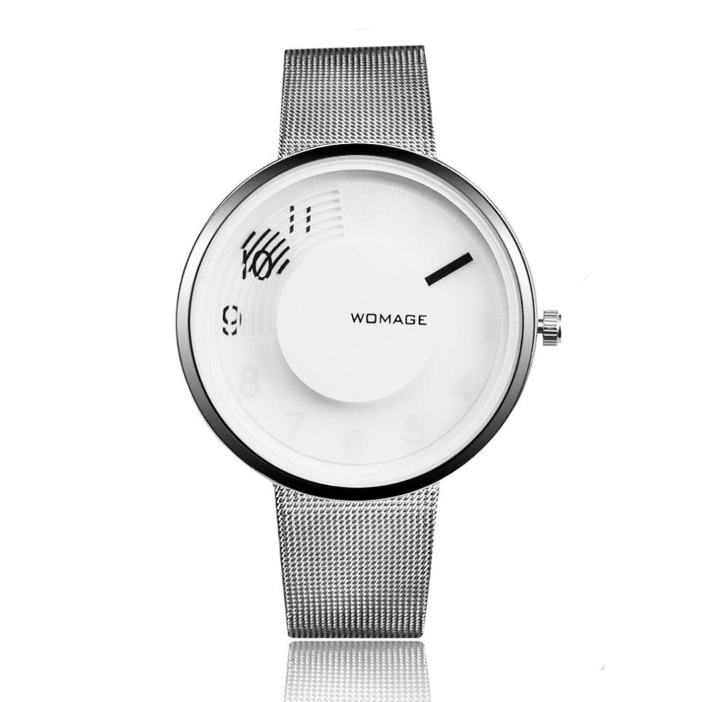 Creative Watch Women Watches Stainless Steel Mesh Band Quartz Watch Ladies Girl Watches Hour Monre Femme