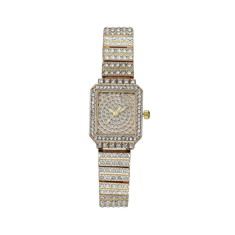 Temperament Alloy Square Diamond Women Watches Thin Strap Ladies Quartz Wristwatches Bracelet Montre Femme