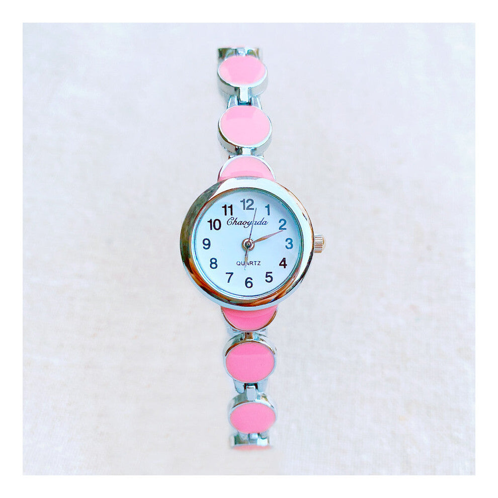 Watch Women Girl Metal Alloy Band Quartz Bracelet Wrist Watches 951