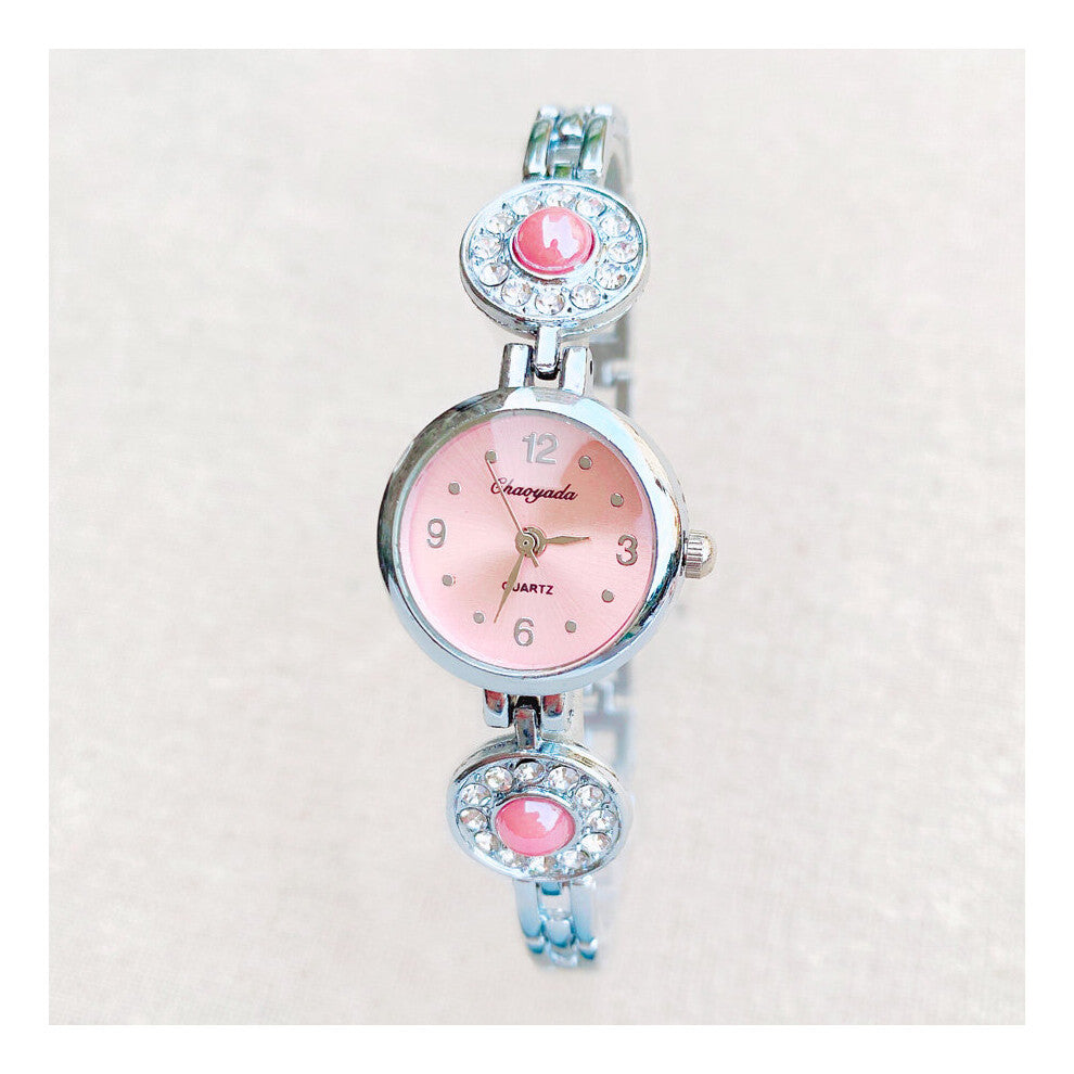 Watch Women Girl Crystal Style Metal Alloy Band Quartz Bracelet Wrist Watches 948