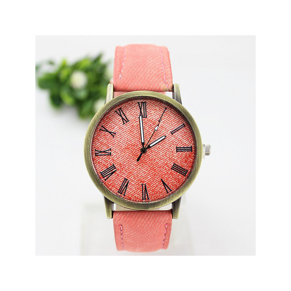 Men Casual Quartz Watch Women Jean Fabric Leather Strap Dress Watches Relogio Feminino Ladies Wristwatch Hot Clock