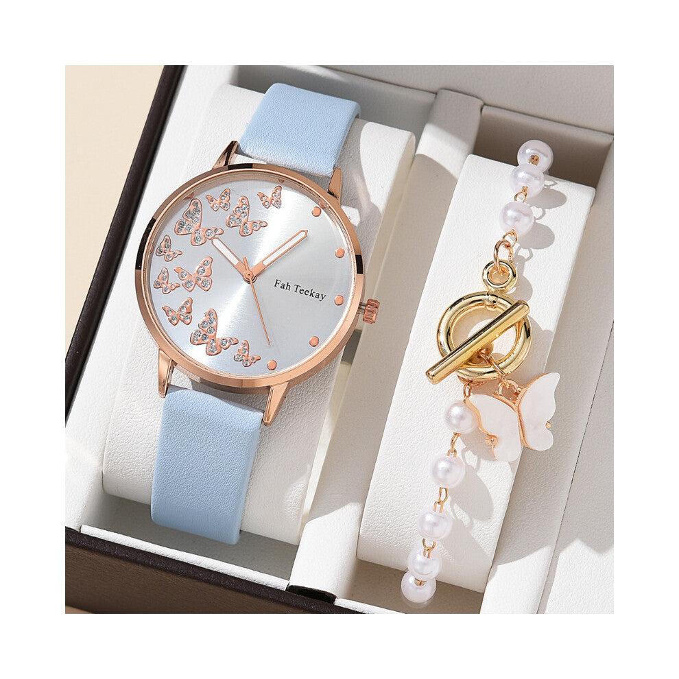 Women's Quartz Watches High Leather Casual Quartz Watches Fine Bracelet 5 Pieces (Without Box)