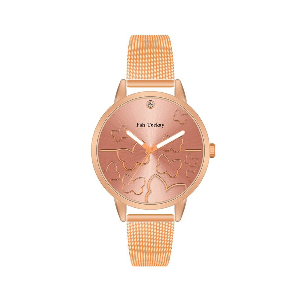 Butterfly Watches Women Casual Leather Wristwatches Ladies Watch Female Clock Woman Quartz Watch