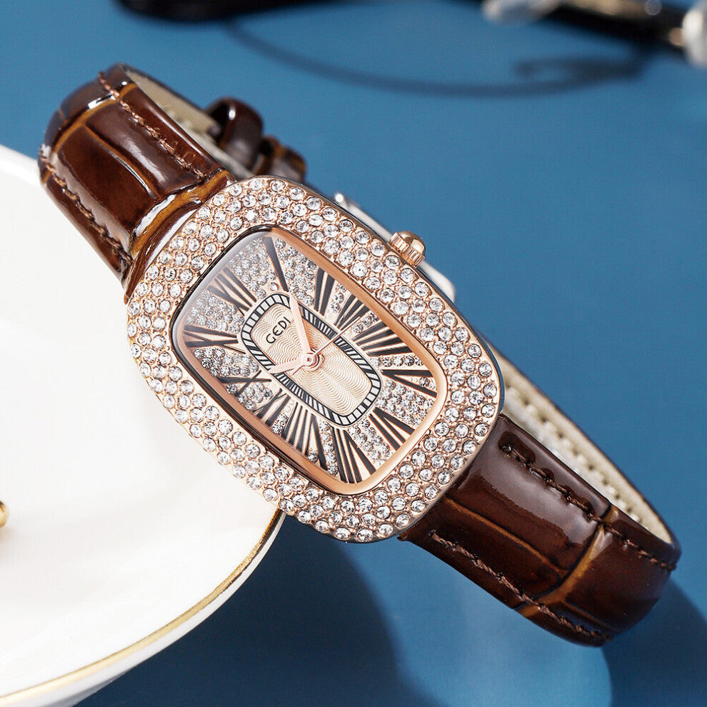 Oval Women Watches Waterproof Full-rhinestones Ladies Watch Casual Quartz Wristwatches Relogio Feminino Gift