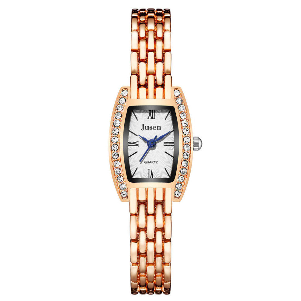 Digital Watches For Women Silver Steel Mesh Belt Women's Watches Unique Dial With Diamond Ladies Watches Mini Wide Women Watch