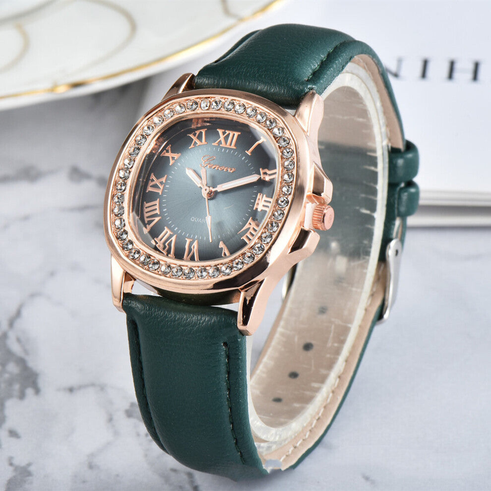 Women's Top Diamond Watches Casual Sport Watch For Women Ladies Leather Quartz WristWatch montre femme