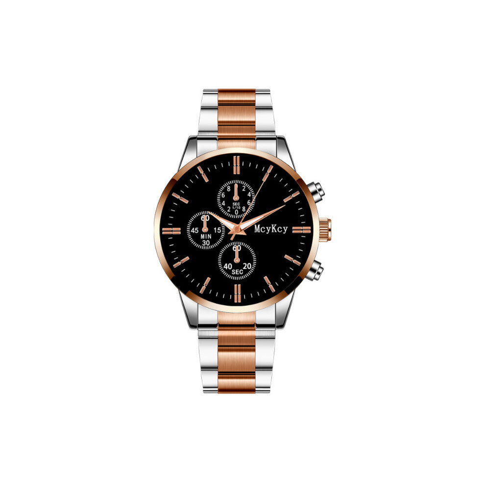 Quartz Wrist Watch Casual Stainless Steel Strap Men Watches