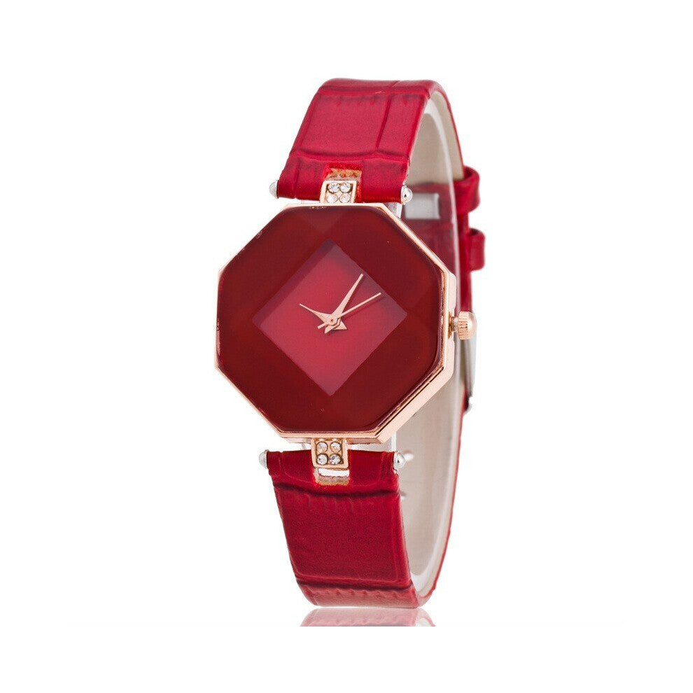 Small Rhombus Ladies Watch Women Leather Wrist Decoration Watches Decorate Clock Saat Relogio Feminino Bayan Kol Saati
