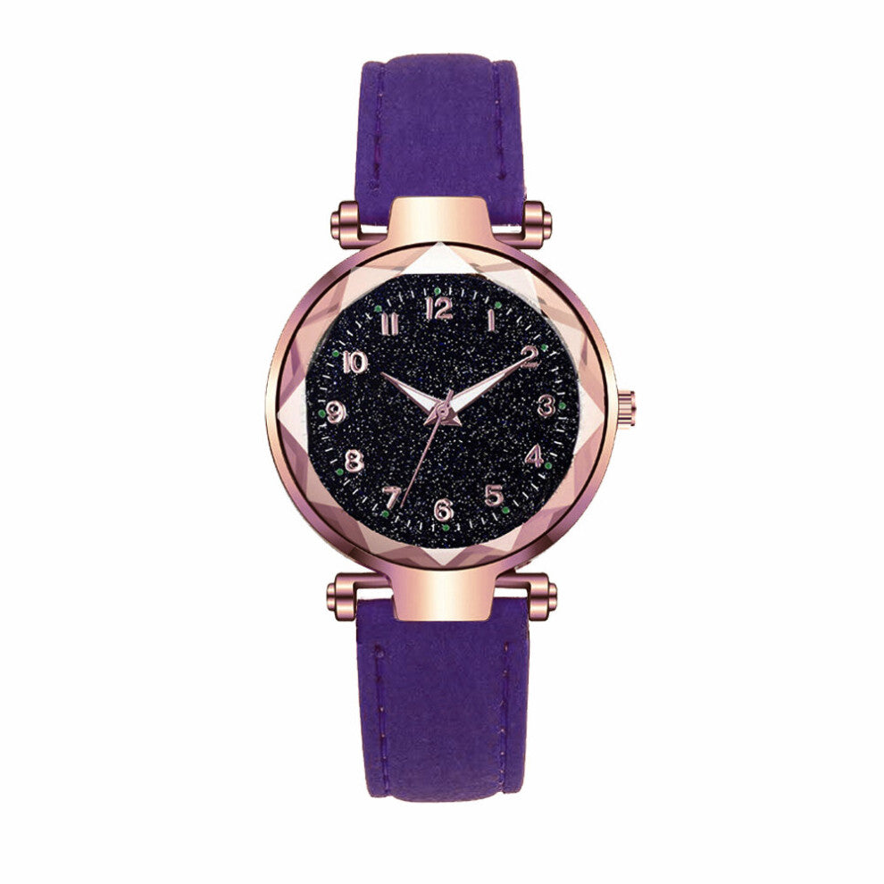 Women Watches Sell Star Sky Dial Clock Women Lucky Flower Bracelet Ladies Quartz Watch Relogios Feminino