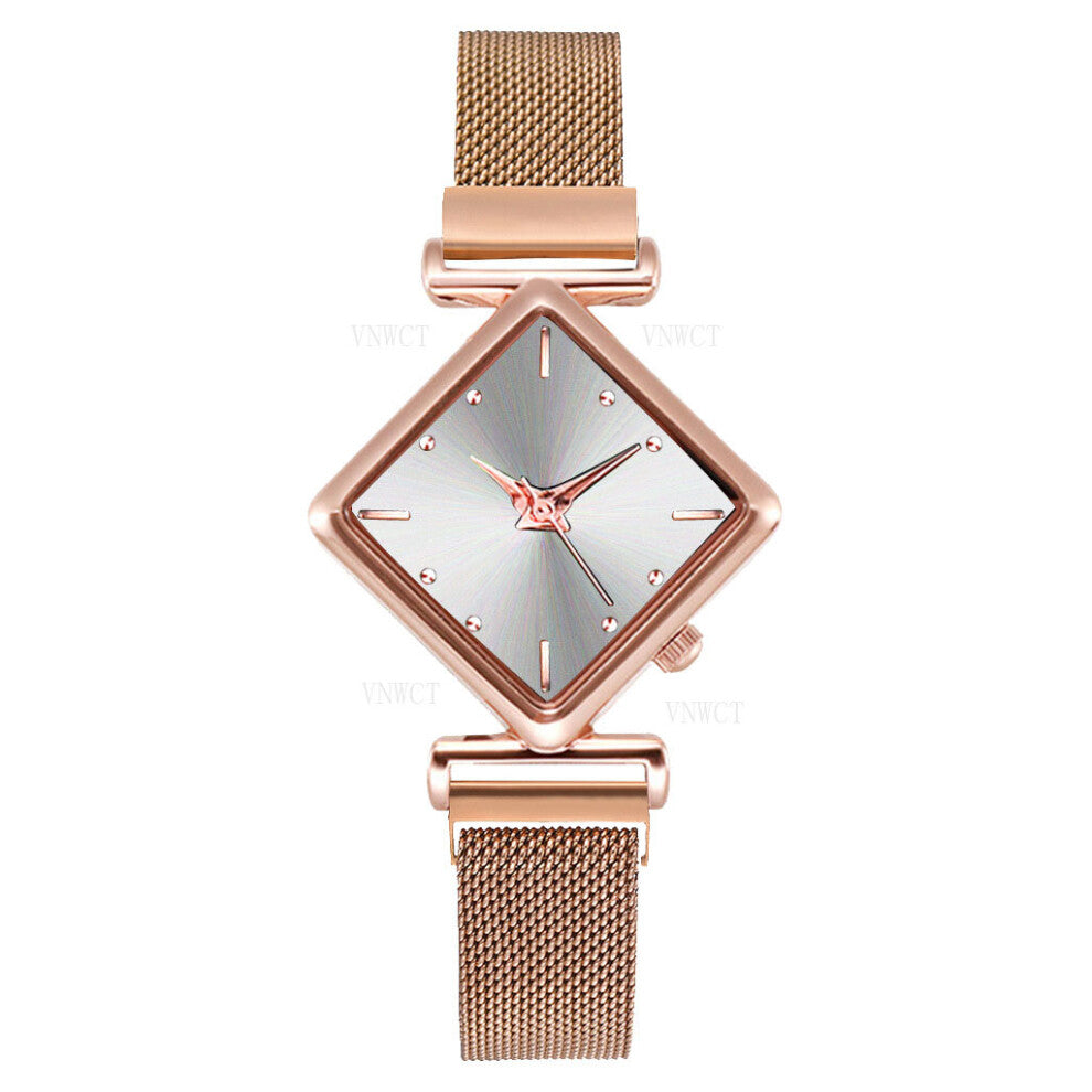 Women Square Watch Ladies Quartz Magnet Buckle Gradient Watches Relogio Feminino For Gift Clock