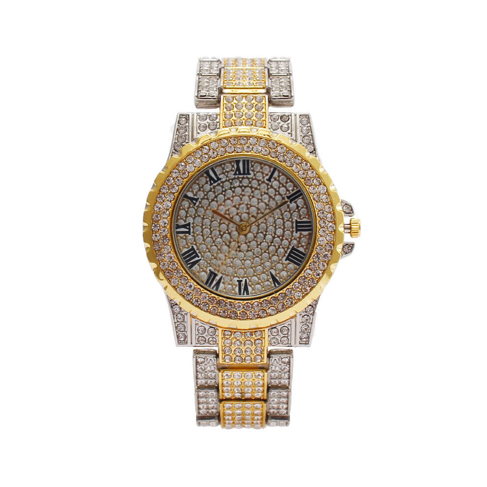 Rose Clock Men watch Waterproof Diamond Quartz wristwatches men's watches Women Watches Offers