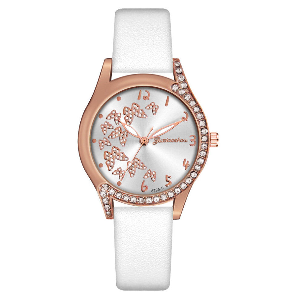 Women Casual Watch Minimalist Clock Butterfly watch Quartz Leather Wristwatches Gift Ladies watches Relogio feminino