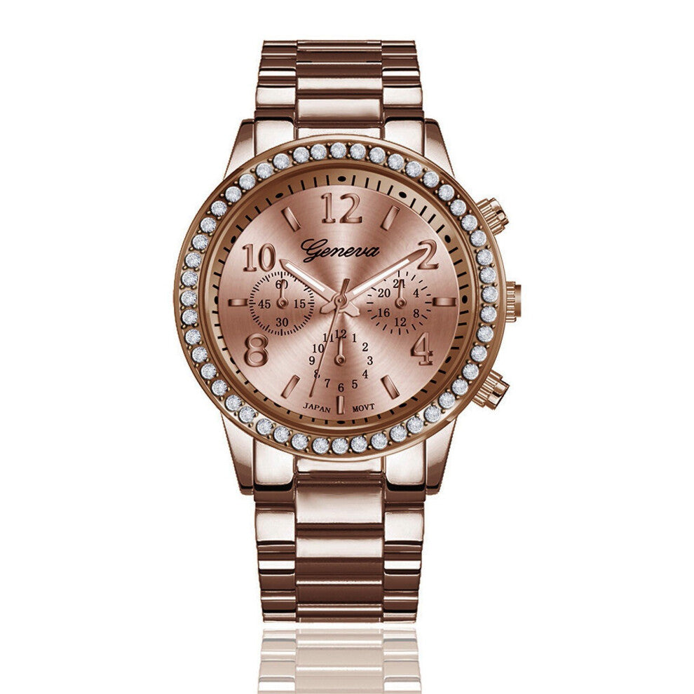 Women Stainless Steel Watch Female Rose Leisure Quartz Watches Ladies Casual Quartz Wristwatches Rel?gio Feminino