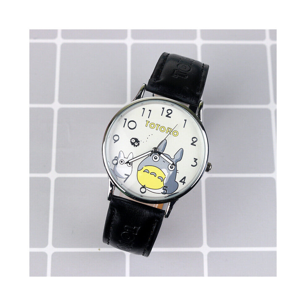 Leather Women Watches Ladies Japanese Pattern Miyazaki Hayao Comic Fans For Girls student Watch Relojes Clock
