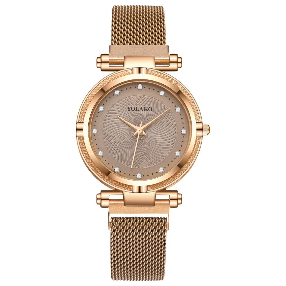 Women Watches Casual Mesh Nelt Magnetic Buckle Eatch Leather Belt Qartz Watch Relogio Feminino Wristwatch Clocks Hot