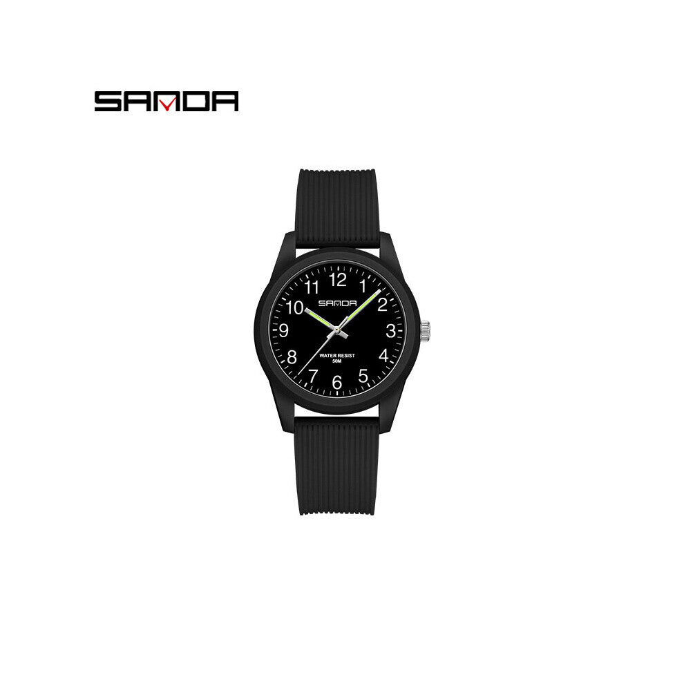 SANDA Lady Watches Soft Strap Ultra Thin Quartz Wrist Watch Business Casual Clock Gift for Girl relogio masculino