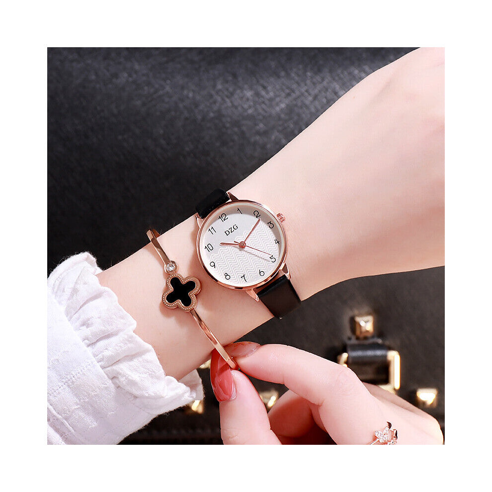 Hot products ladies leather strap watches digital watch ladies casual quartz watches