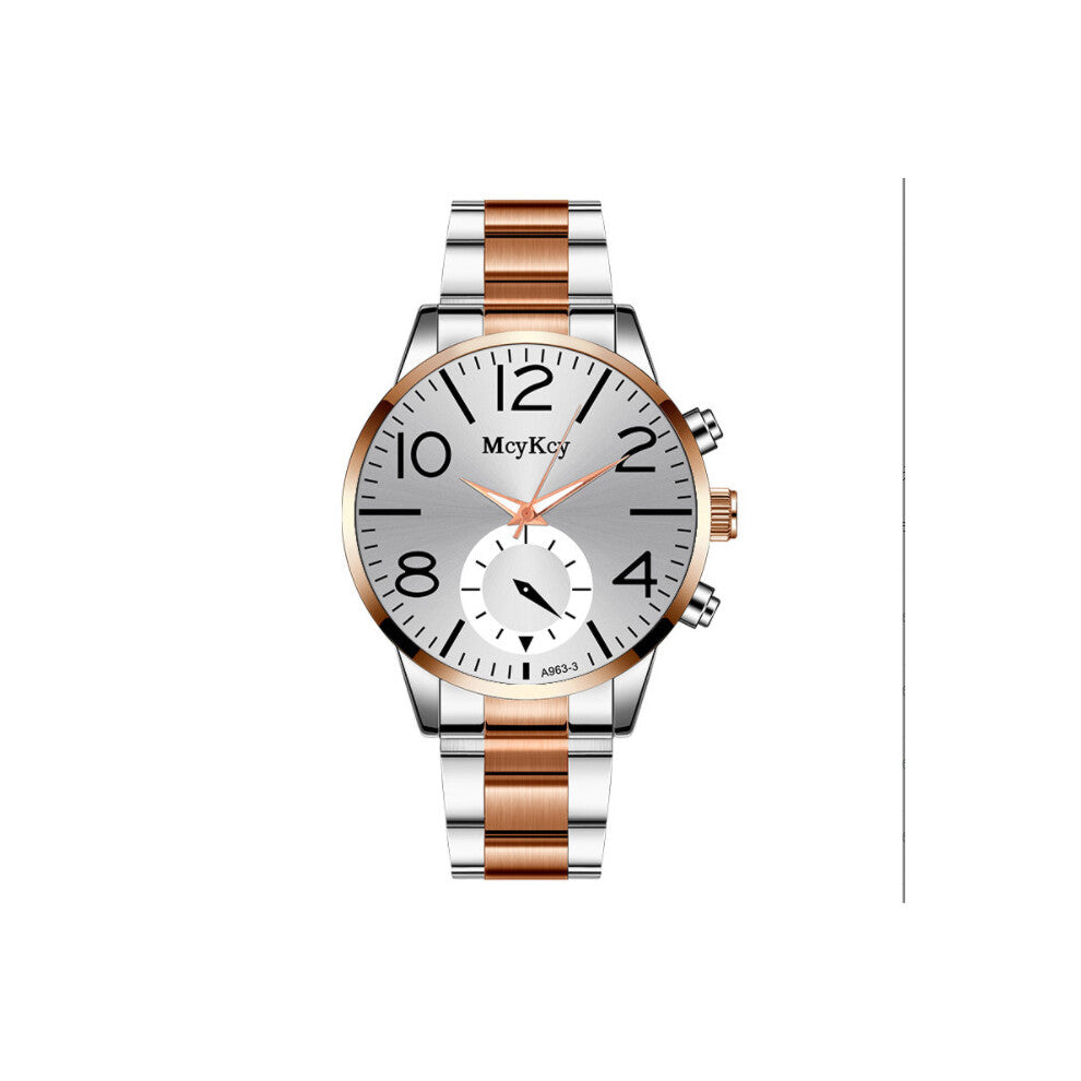 Men Steel Strap Quartz Watch Classic Business Wrist Watches