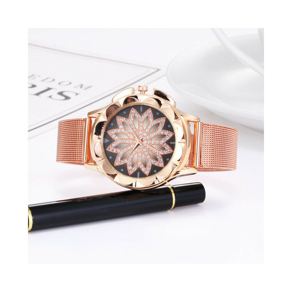 Women Watch Femme Alloy Diamond Stainless Steel Crystal Wrist Watches Christmas