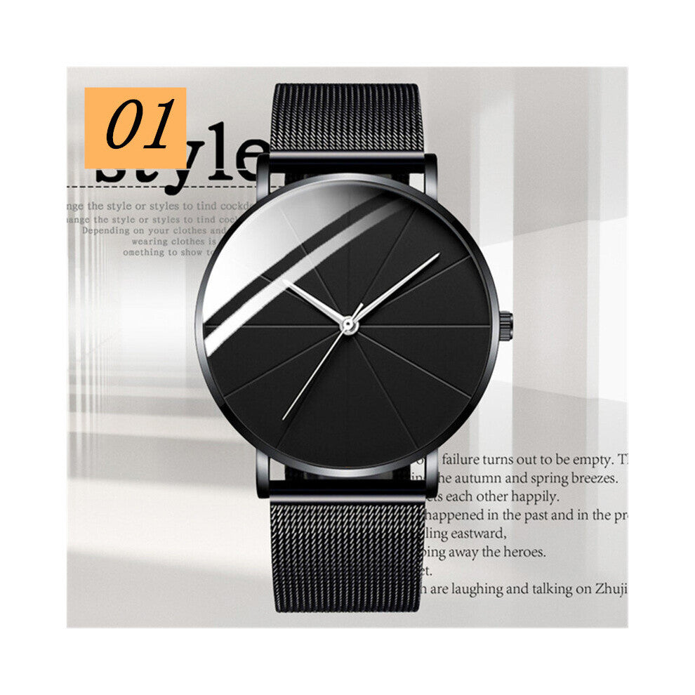 Stainless Steel Couple Quartz Analog Wrist Watch Accessories
