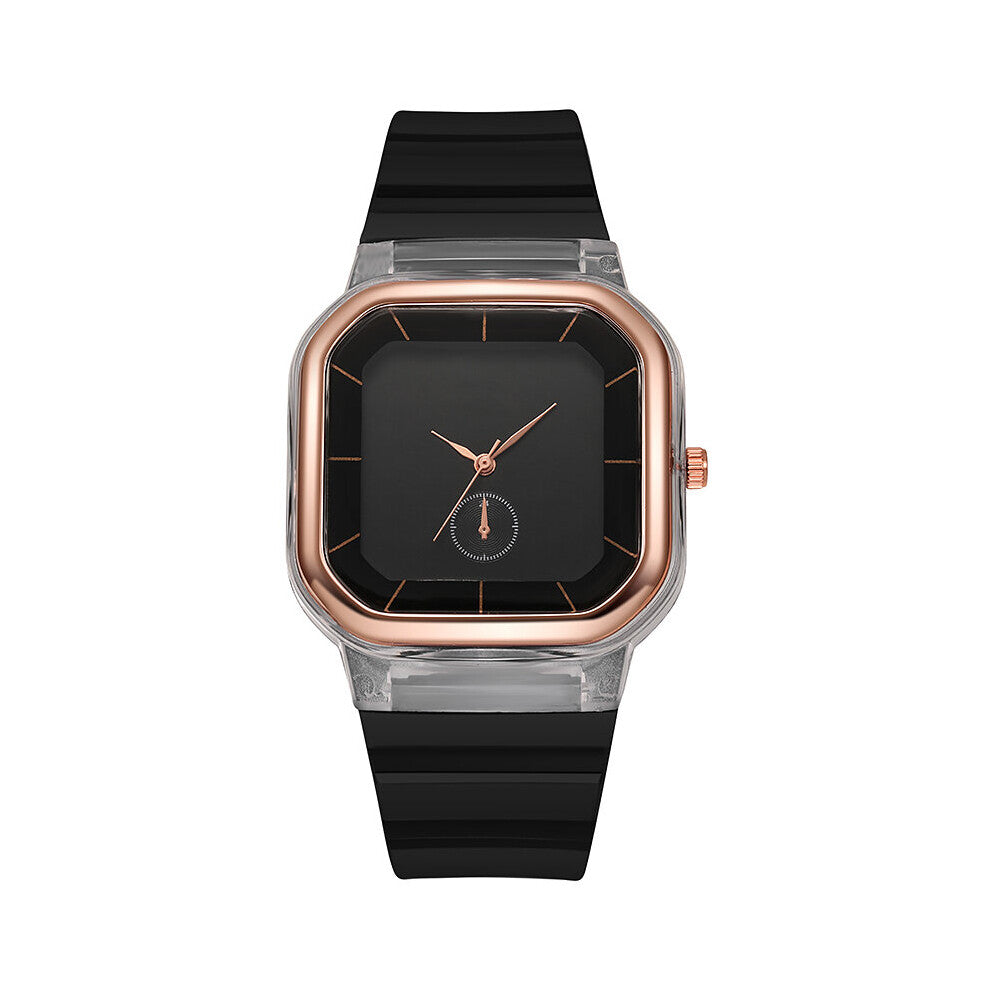 Women Watches Retro Couple Square Dial Quartz Wrist Watch