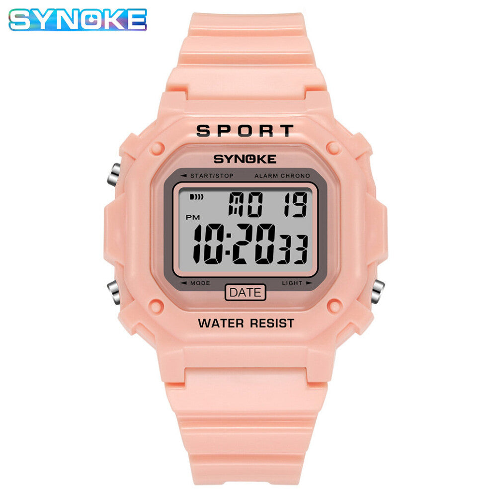 Sports Watches For Women Waterproof Swimming Watch Girls Female Clock Thin Square LED Alarm Student Digital Wristwatch Ladies