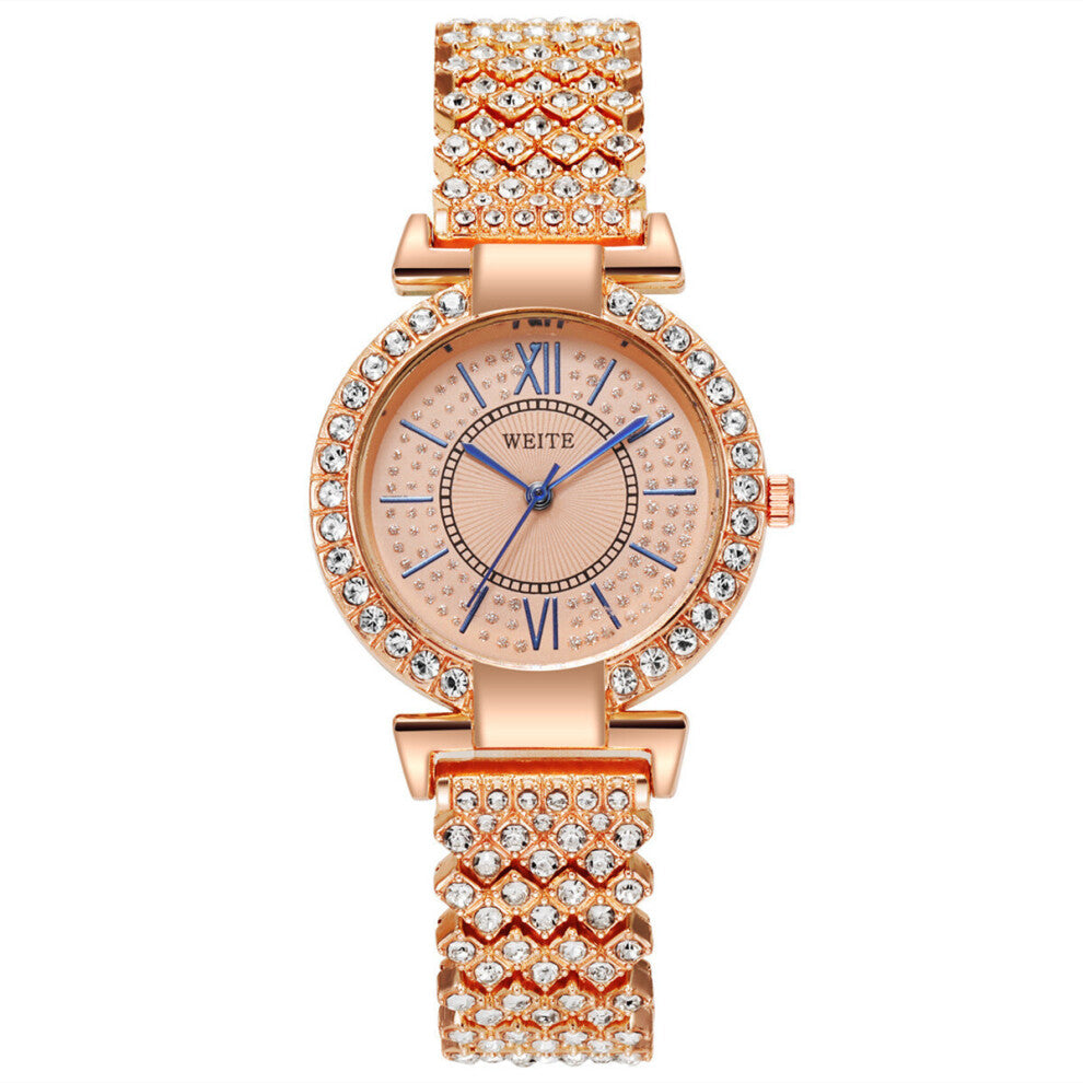 Bangle Watches for Women Quartz Watch Rome Female Stars Full Rhinestone Steel Wristwatches Relogio Masculino