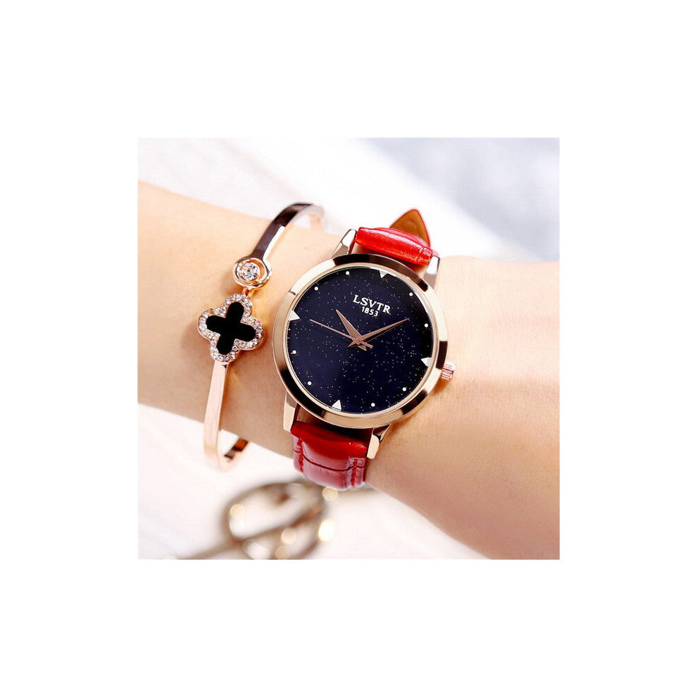 Women Vintage Magnetic Starry Sky Leather Watches Ladies Quartz Wrist Watch Female Clock relogio feminino Gift