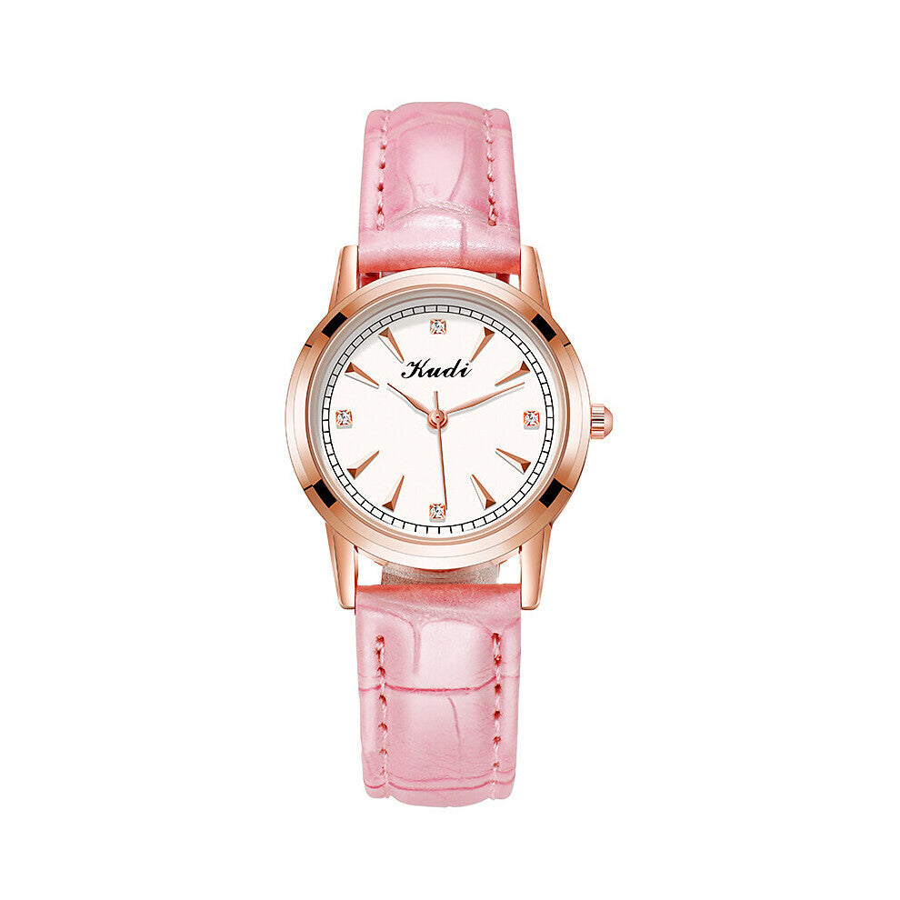 Women Waterproof Quartz Watches Leather Strap Rhinestone Watch Bracelet Diamond Lady Business Wristwatches