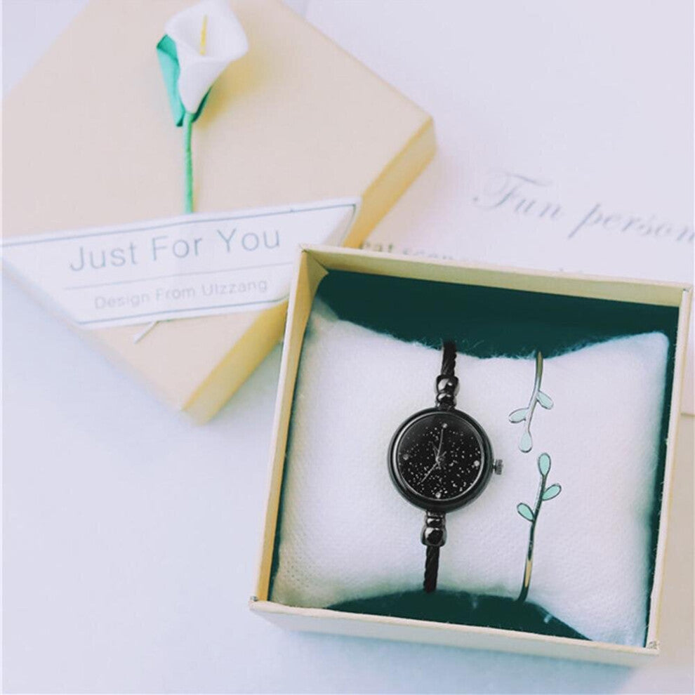 Casual Retro Women Bracelet Watch Little Smooth Dial Top Silver Slim Strap Shining Art Female Clock Quartz Wristwatch
