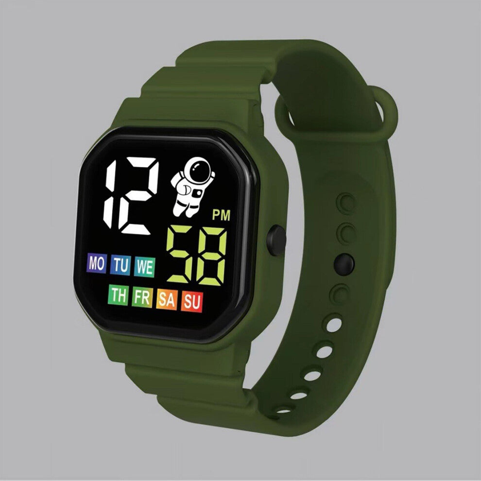 Waterproof Sports Watch For Kids Outdoor Silicone Strap Electronic Watches Display Week LED Digital Smartwatch For Children