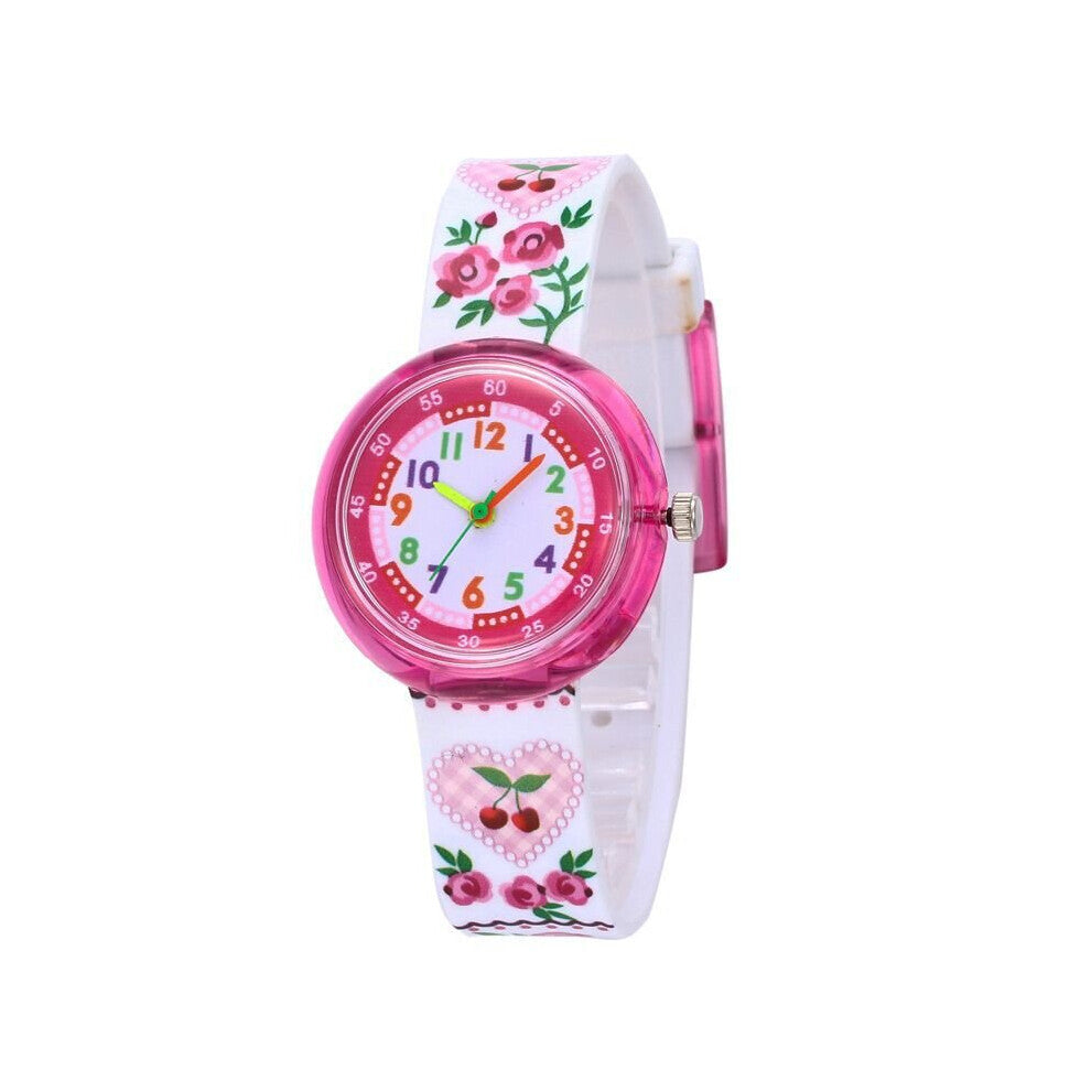Cartoon Pony Kids Watches Lion-dinosaur Watch Baby Learning Time Props Children and Students Quartz Watch Relogio Infantil